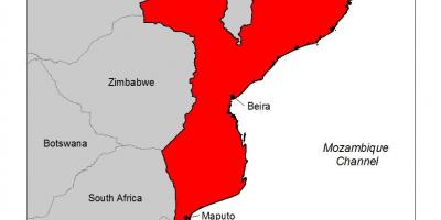 Kartes Mozambikas malāriju