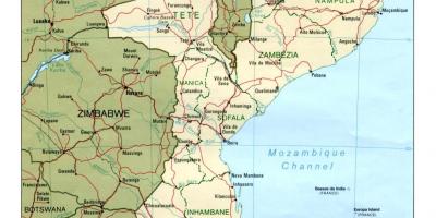Kartes Mozambikas ceļiem