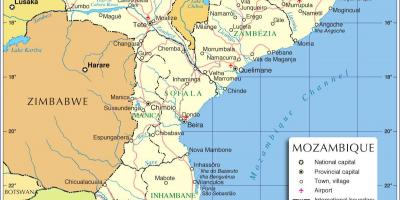 Maputu Mozambika karte