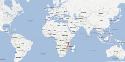 Mozambika uz pasaules kartes